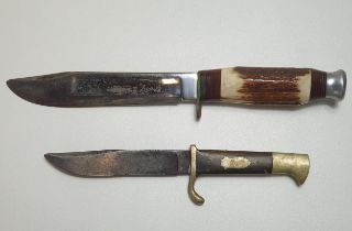 Vintage Bowie knife and one other. Shipping Group (A).
