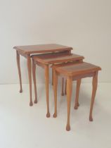 Nest of tables. H:55 x W:54 x D:41 cm. Collection only.