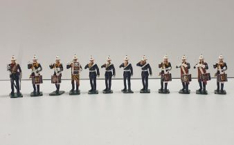 King & Country 1:30 scale pipe band soldiers in presentation box. Shipping Group (A).