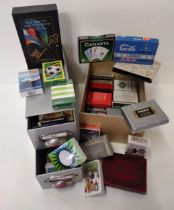 (2) boxes of vintage and later playing cards. Collection only.