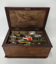 Sewing box and contents  Collection only.