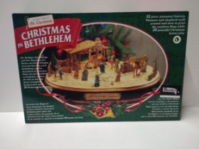 As new and boxed christmas scene "Christmas in Bethlehem" Collection only.