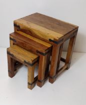 Sheesham set of nesting tables. Collection only.