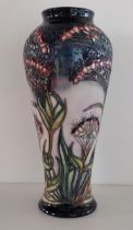 Moorcroft 'Gypsy' pattern baluster vase standing 22cm. Collection only.