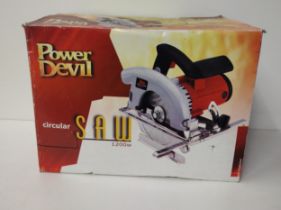 Power Devil 1200x circular saw. Collection only.