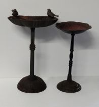 2 metal bird baths. Collection only.