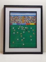 Gordon Barker: Signed, framed and glazed acrylic.  Collection only.