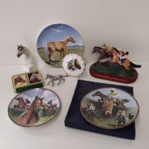 Equine themed chinaware by Royal Worcester and Spode. Collection only.