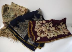 (3) needleworks, largest being 210 cm in length.  Collection only.