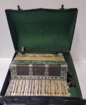 A Stanelli Italian vintage accordian in original hard carry case. Collection only.