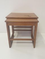 (2) Oak nesting tables. Collection only.