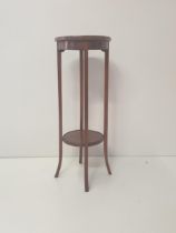 Wooden pot stand measuring standing 99cm. Collection only.