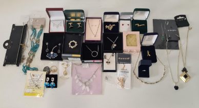 Large selection of boxed costume jewellery. Shipping Group (A).