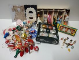 Large selection of vintage Christmas decorations. Collection only.