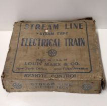 Louis Marx & Co., vintage Stream Line electrical  train set. Collection only.