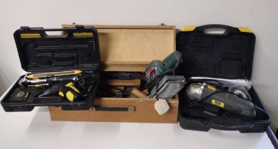 Assorted power tools and accessories. Collection only.