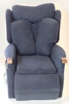 Electric powered riser recliner chair with remote control. In good working order. Collection only.