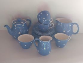 T. G Green 'Domino' pattern tea set. Collection only.