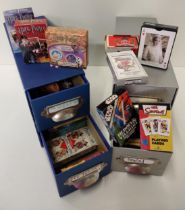 (2) boxes of vintage and later playing cards. Collection only.