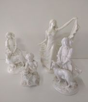 (4) Royal Worcester style figurines. Collection only.