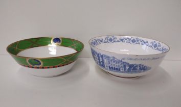 (2) Royal Worcester fruit bowls; Art deco collection 'Two Lazy days" (second) and limited edition '