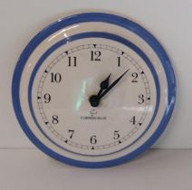 T.G Green Cornishware quartz kitchen wall clock. Collection only.