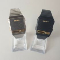 2 early 1980's SEIKO A966 talking wrist watches. Shipping Group (A).