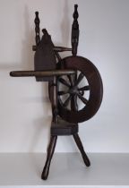 Spinning wheel, H:80 cm. Collection only.