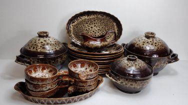 Large amount of cornish honeycomb cookware, mostly Fosters Pottery. Collection only.