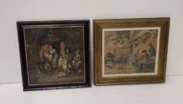 2 framed antique Moorland prints. Collection only.