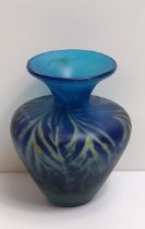 Mdina glass vase H:13 cm. Shipping Group (A).