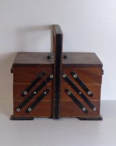 Cantilever wooden sewing box. Shipping Group (B).