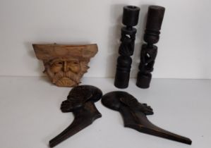 Assorted treenware. Shipping Group (A).