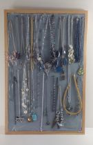 Large assortment of necklaces, (display board not included). Shipping Group (A).