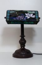 Tiffany style desk lamp. Collection only.