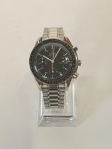Omega Speedmaster 1143 chronograph, automatic movement marked Swiss forty-five, 2890 A2 with genuine