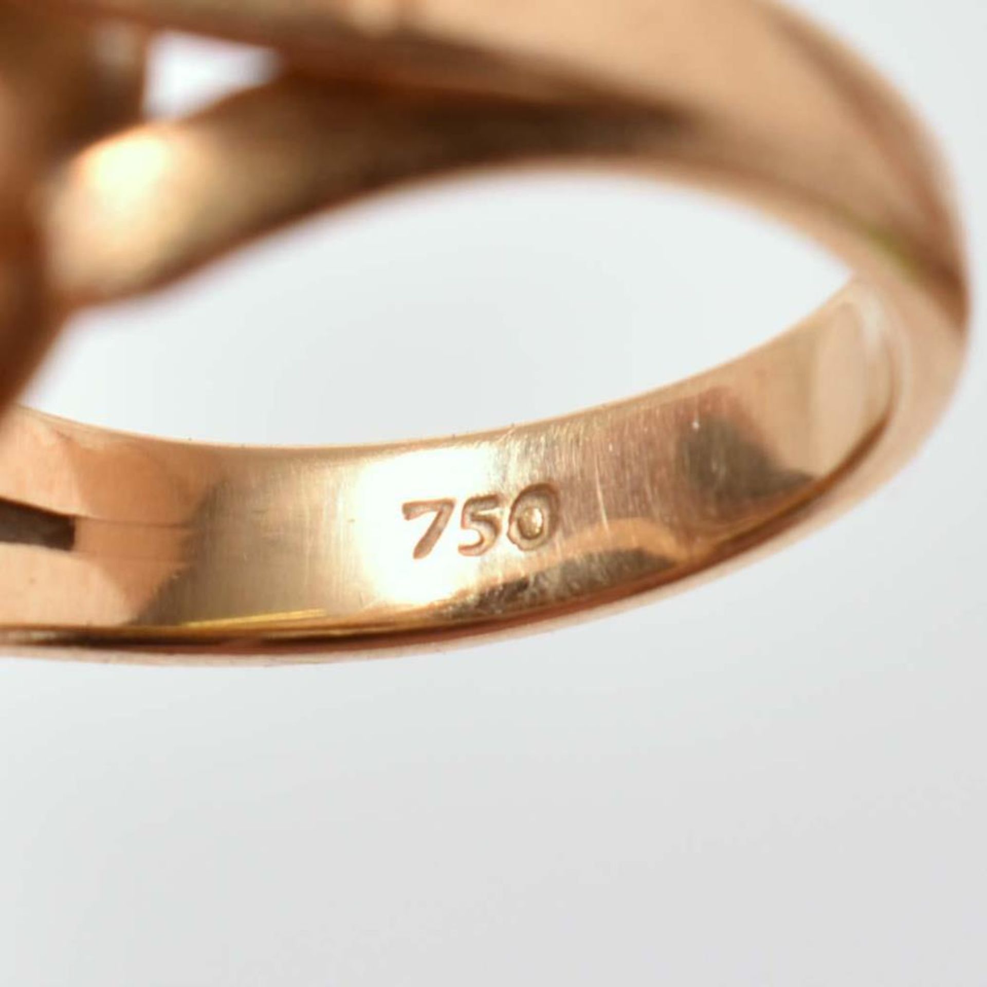 Ring. 18 K GG, Marke (750). - Image 2 of 2