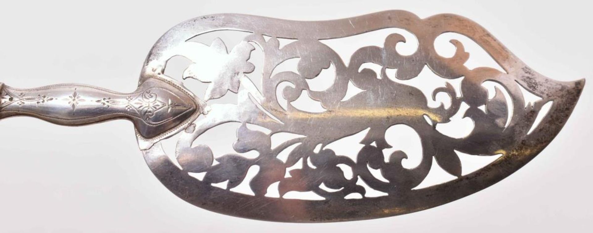 Fischvorlegemesser. Prag, 1872-1922 | Silber. Marke: Dianakopf. - Image 2 of 2