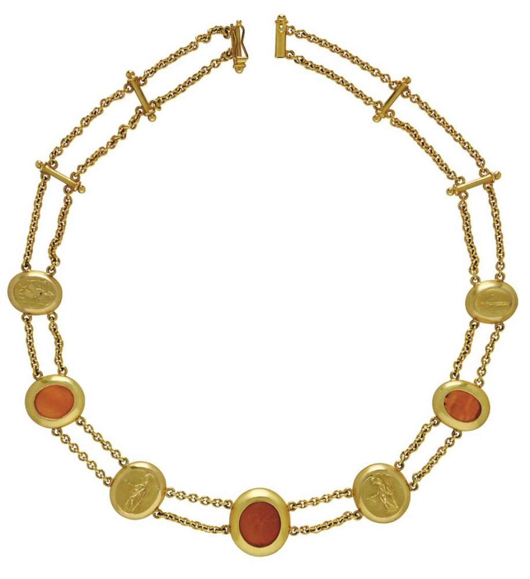 Collier. 18 K GG, geprüft.