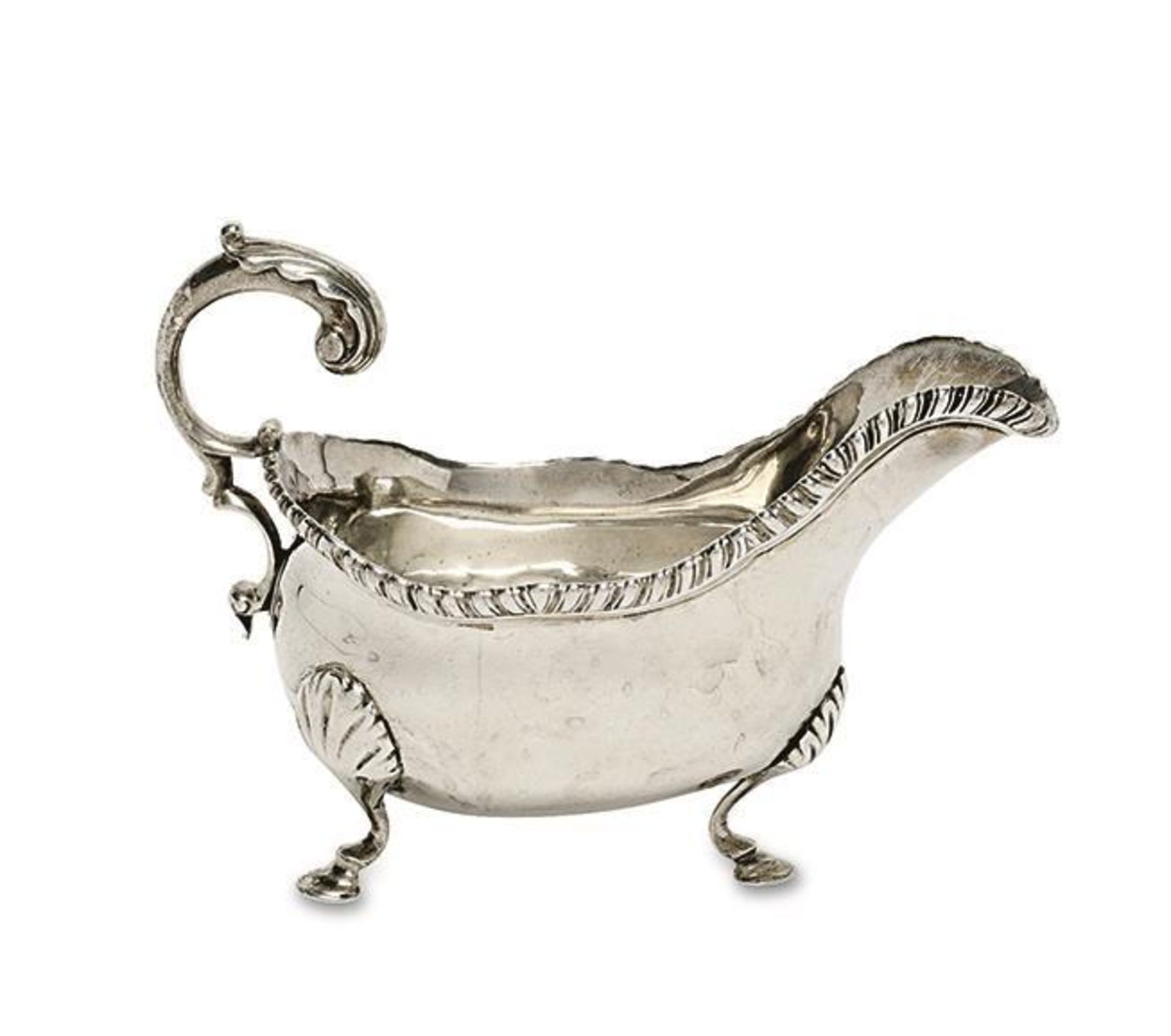 Saucière. London, 1765/1766, wohl William Skeen | Silber.