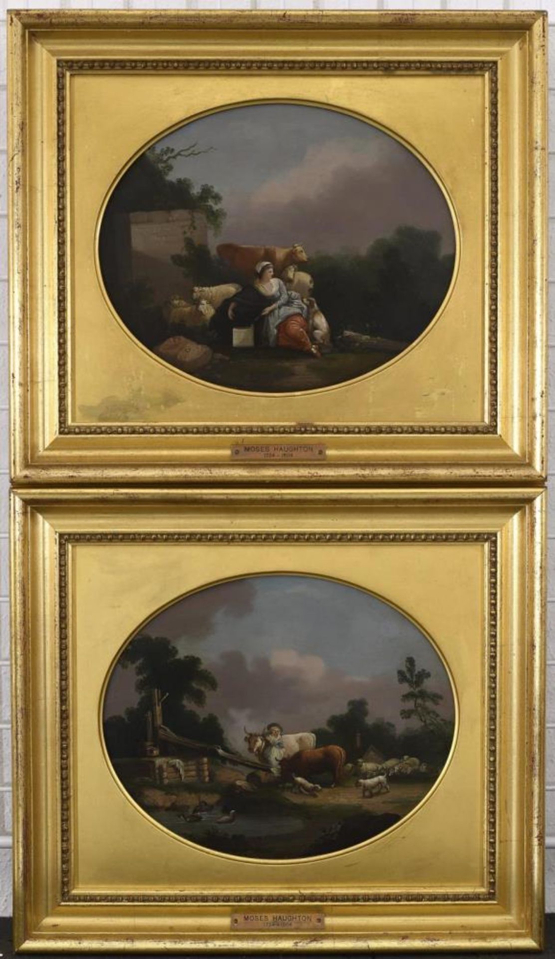 ENGLAND (WOHL). Ein Paar Pastoralen. Zwei Gemälde: Öl auf Eisenblech. - Image 2 of 3