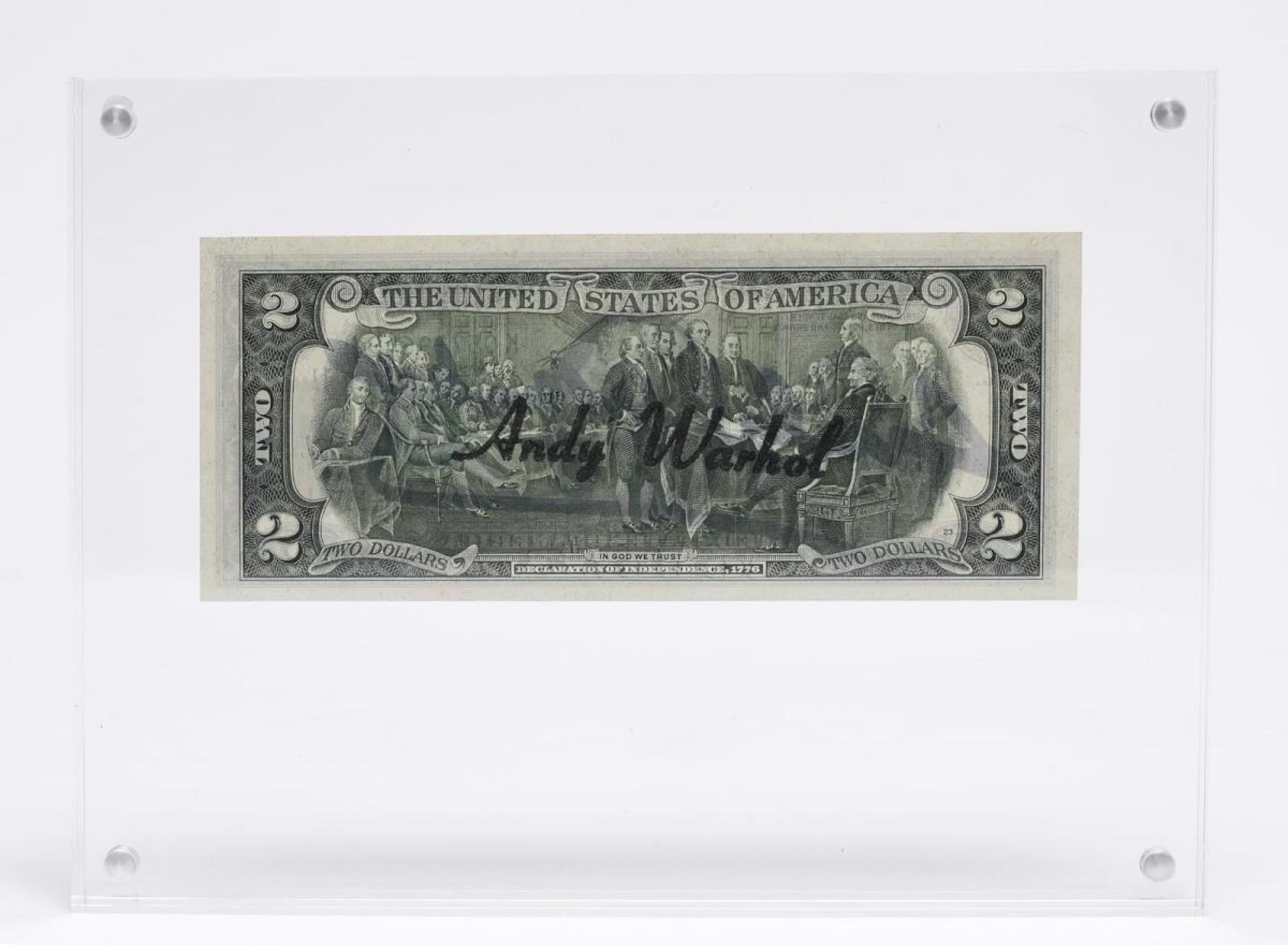 WARHOL, ANDY. 2 Dollars Jefferson . Multiple. - Image 2 of 3