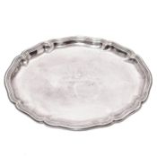 Ovales Tablett. Bremen-Hemelingen, M. H. Wilkens & Söhne | Silber.