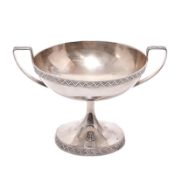 Fußschale. Silber, geprüft.