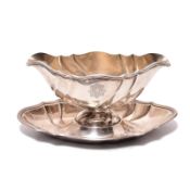 Saucière. Deutschland, 19./20. Jh. | Silber, Reste von Vergoldung.