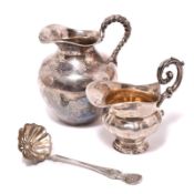 Konvolut, 3tlg. Wohl Elbing, 18. Jh. / Riga, um 1852 / Schwäbisch Gmünd, Jakob Grimmiger | Silber...