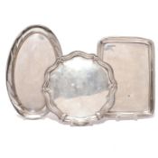 Drei kleine Platten. Deutschland bzw. Österreich, 19./20. Jh. | Silber.