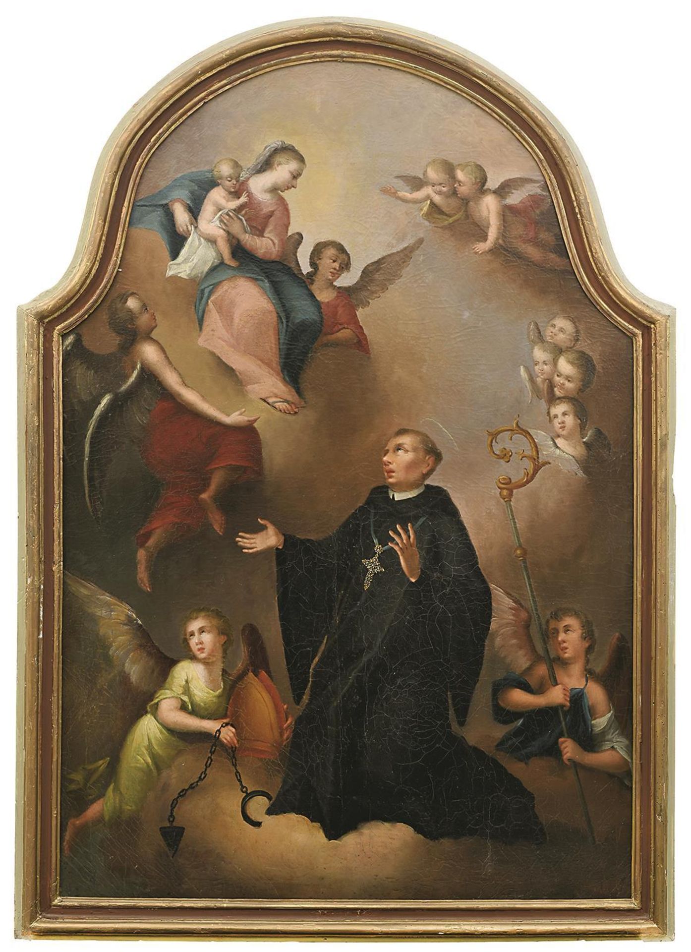 SÜDDEUTSCHLAND. Altarbild Hl. Leonhard. Öl auf Leinwand.