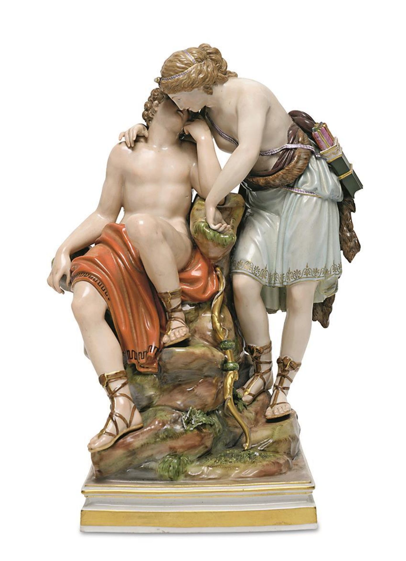 Diana und Endymion. Meissen, Knaufzeit, nach Entwurf von Christian Gottfried Jüchtzer | Porzellan...