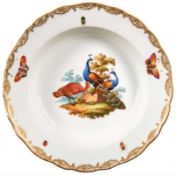 Sechs Teller mit Vogeldekor Meissen,